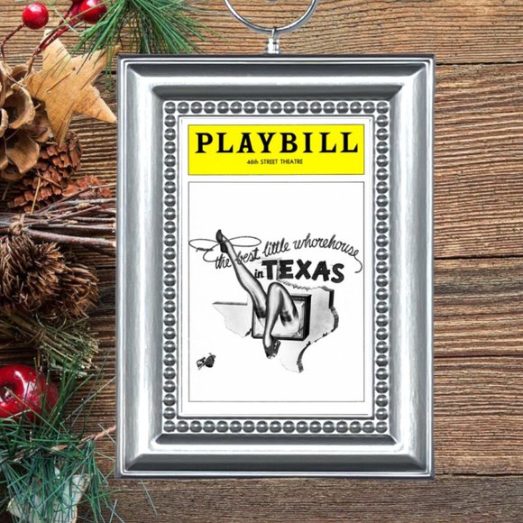 The Best Little Whorehouse In Texas Broadway Musical Playbill Christmas Ornament - Picture 1 of 3